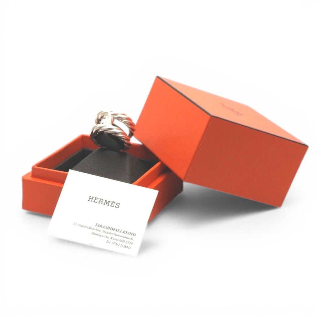 Hermes Parade Twist Ring 925 Sterling Silver — view 7