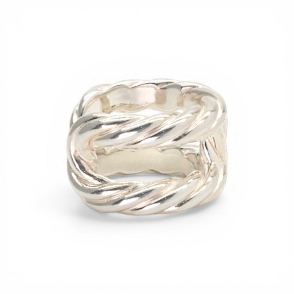 Hermes Parade Twist Ring 925 Sterling Silver — view 4