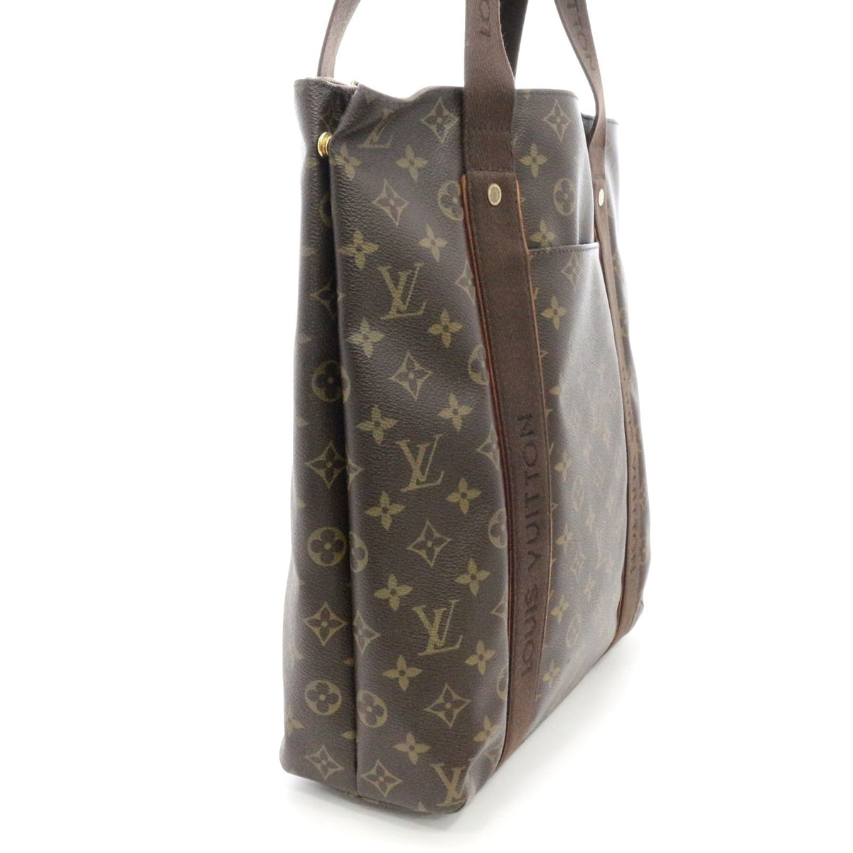 Louis Vuitton Cabas Beaubourg Monogram Tote Bag Canvas Brown — view 2