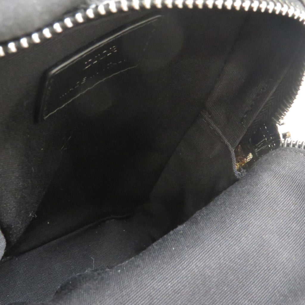 Dior Oblique Micro Pouch Navy Jacquard Leather Shoulder Bag — view 5