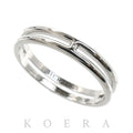 Hermes 18k White Gold Ariane Ring