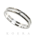 Hermes 18k White Gold Ariane Ring