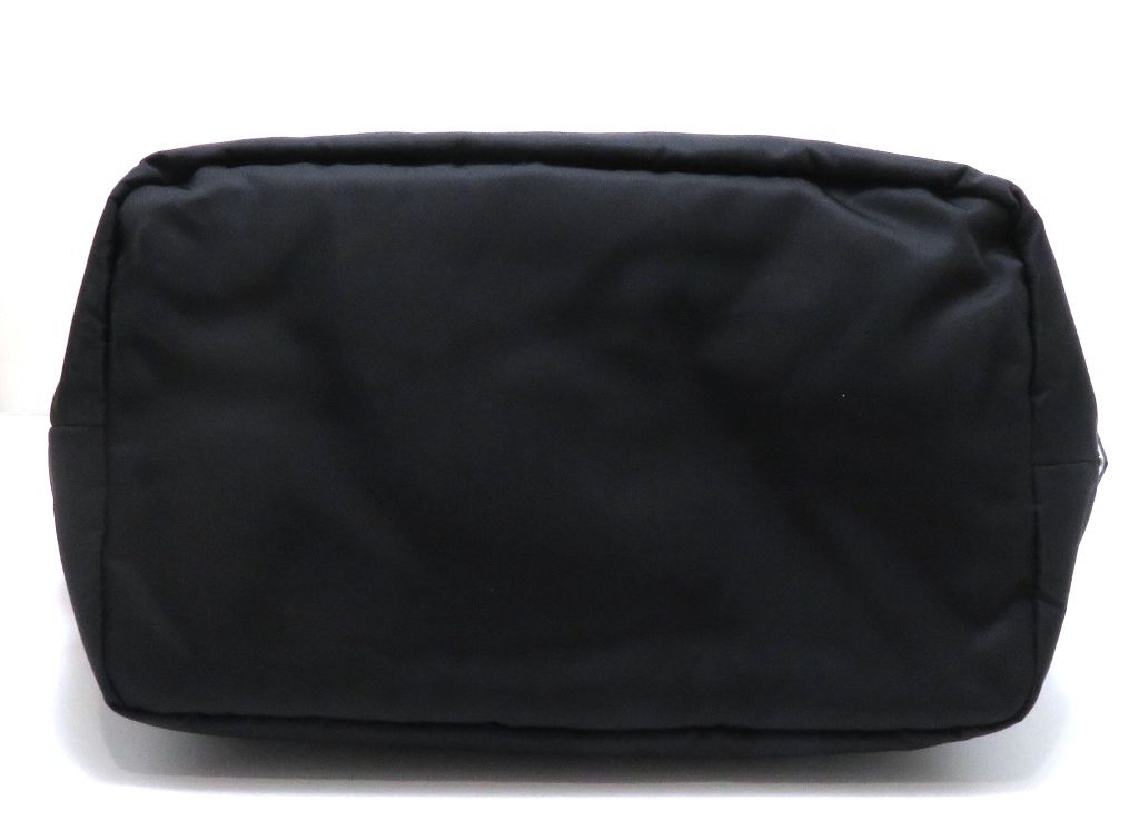 Prada 2-Way Bag Black Navy Nylon Leather Handbag — view 4