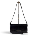 Prada Calf Leather Hobo Black Calfskin