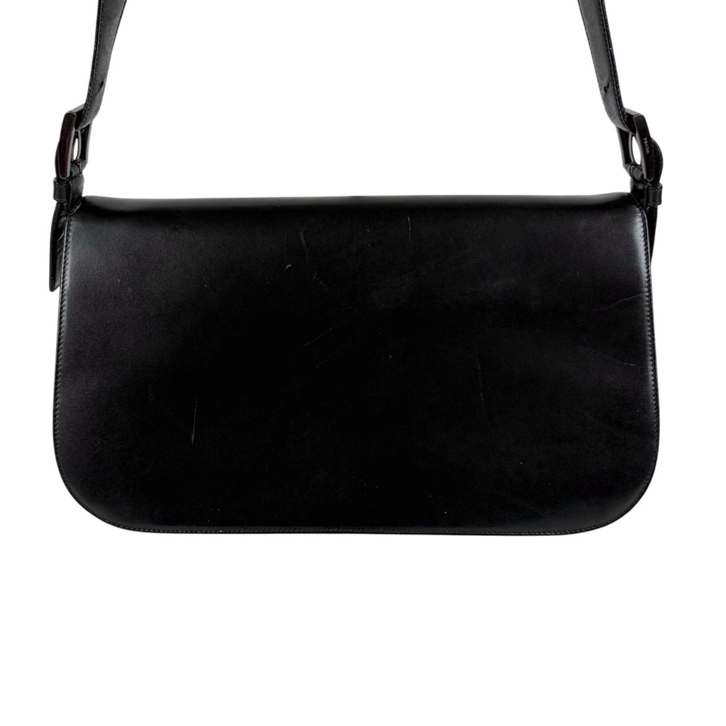 Prada Calf Leather Hobo Black Calfskin — view 5