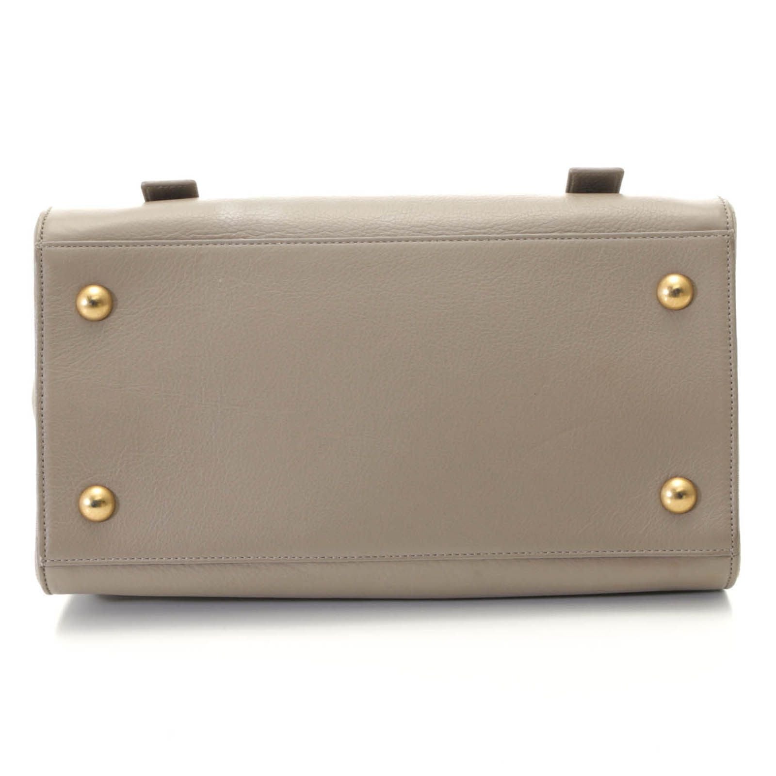 Saint Laurent Muse Two Shoulder Bag Gray Leather — view 3