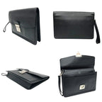 Louis Vuitton Taiga Belaia Second Handbag Clutch Ardoise Black — view 2