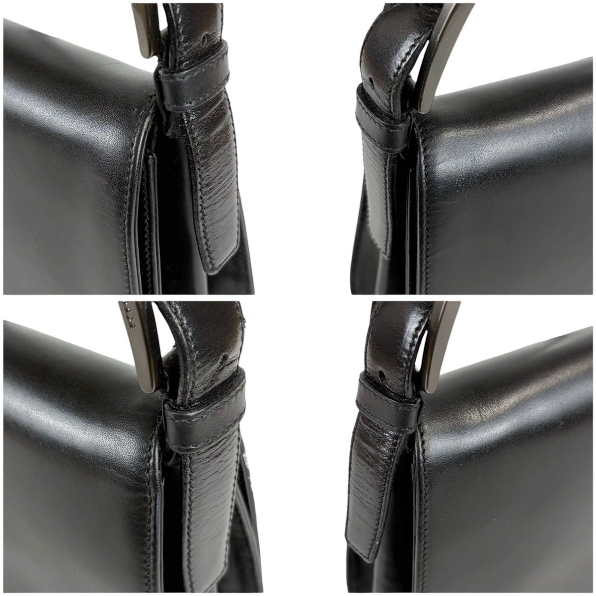 Prada Calf Leather Hobo Black Calfskin — view 8