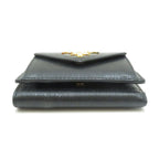 Prada Compact Wallet Black Vitello Move Trifold — view 3