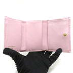 Chanel 19 Compact Wallet Light Pink Lambskin Trifold — view 5