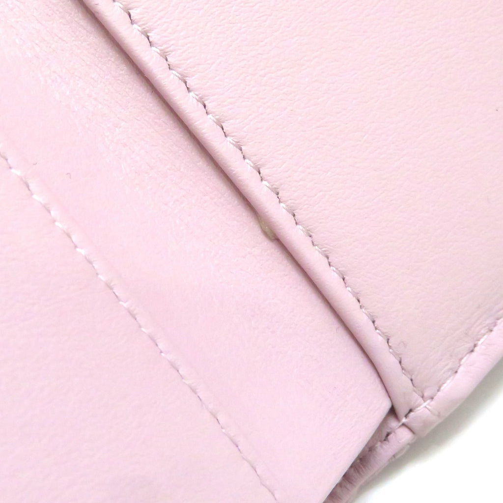 Chanel 19 Compact Wallet Light Pink Lambskin Trifold — view 8