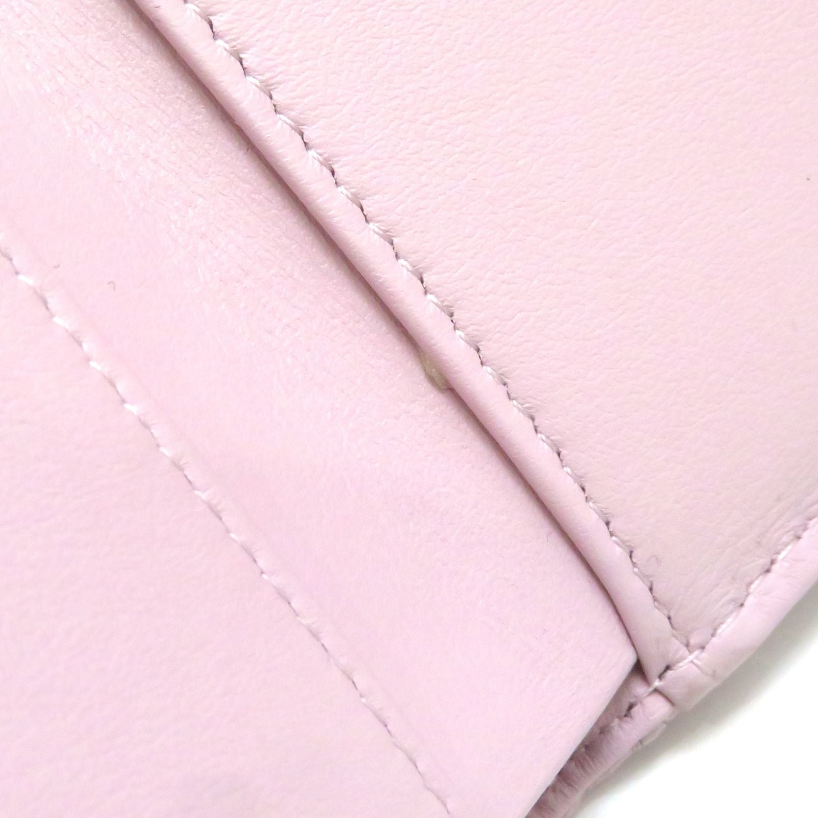 Chanel 19 Compact Wallet Light Pink Lambskin Trifold — view 8