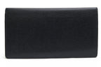 Louis Vuitton Wallet Leather Black Taiga Portefeuille Long Billfold No Coin