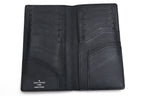 Louis Vuitton Wallet Leather Black Taiga Portefeuille Long Billfold No Coin — view 6