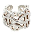 Hermes Chaine D'ancre Enchainee GM Silver Ring
