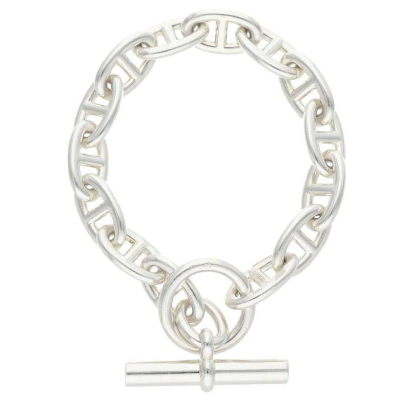 Hermes Chaine D'ancre GM Silver Bracelet