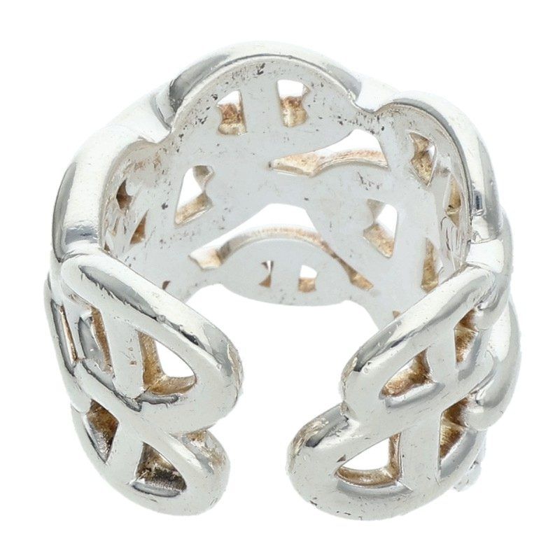 Hermes Chaine D'ancre Enchainee GM Silver Ring — view 2