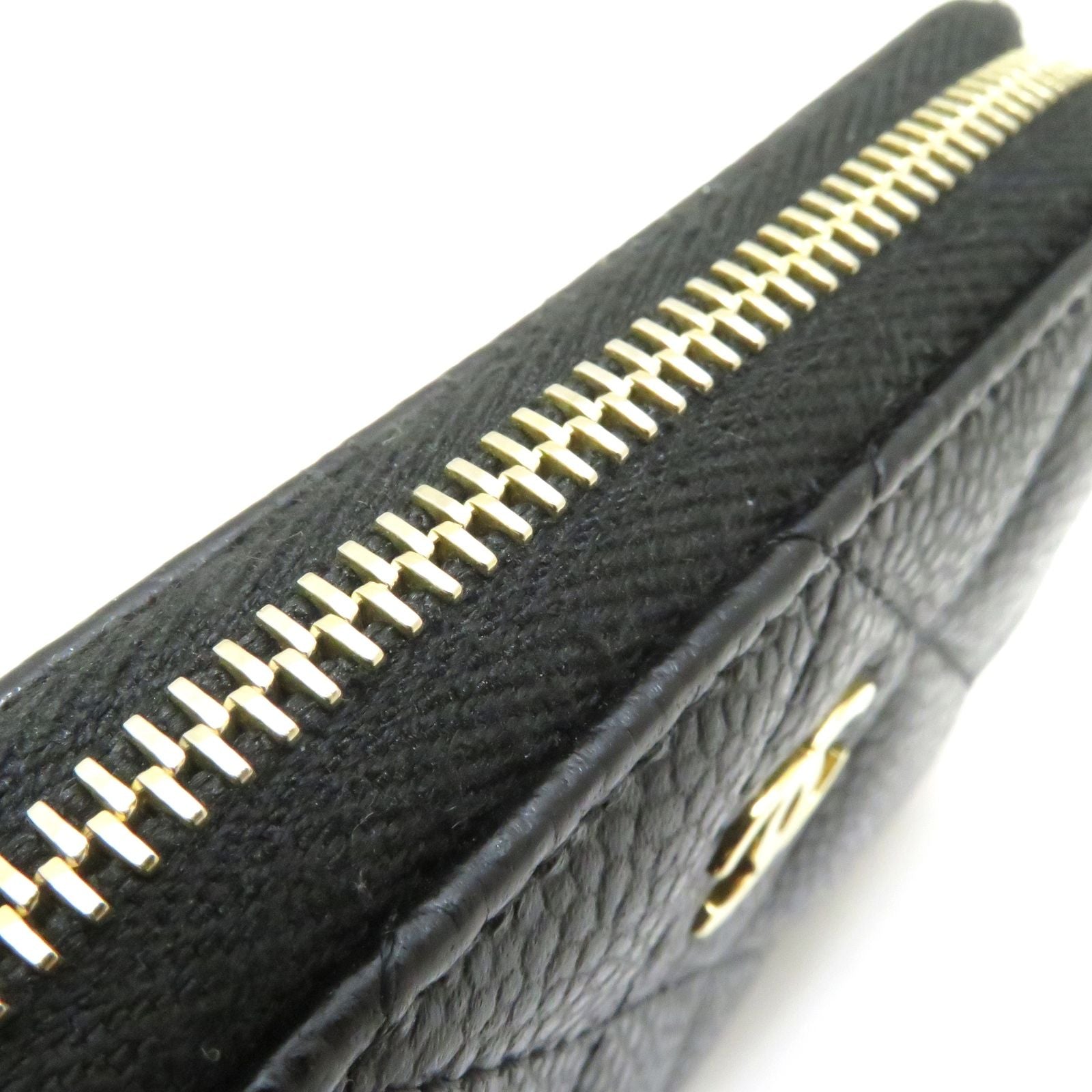 Chanel Quilted Classic Zip Coin Purse Black Caviar — view 7