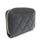 Chanel Quilted Classic Zip Coin Purse Black Caviar — view 2