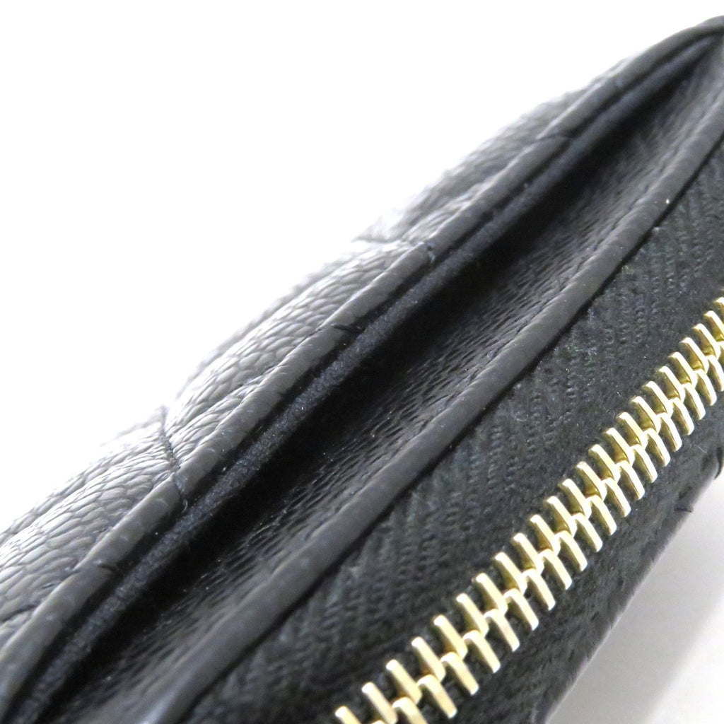 Chanel Quilted Classic Zip Coin Purse Black Caviar — view 8