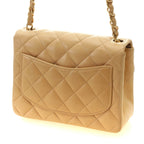 Chanel Mini Quilted 17 Chain Shoulder Bag Light Beige Gold Lambskin — view 2