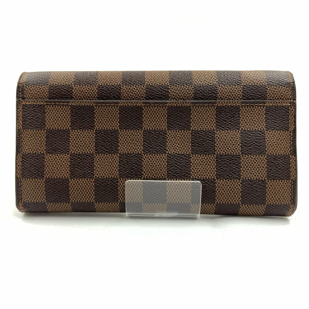 Louis Vuitton Damier Portefeuille Sarah Bifold Wallet Brown — view 3