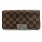 Louis Vuitton Damier Portefeuille Sarah Bifold Wallet Brown — view 3