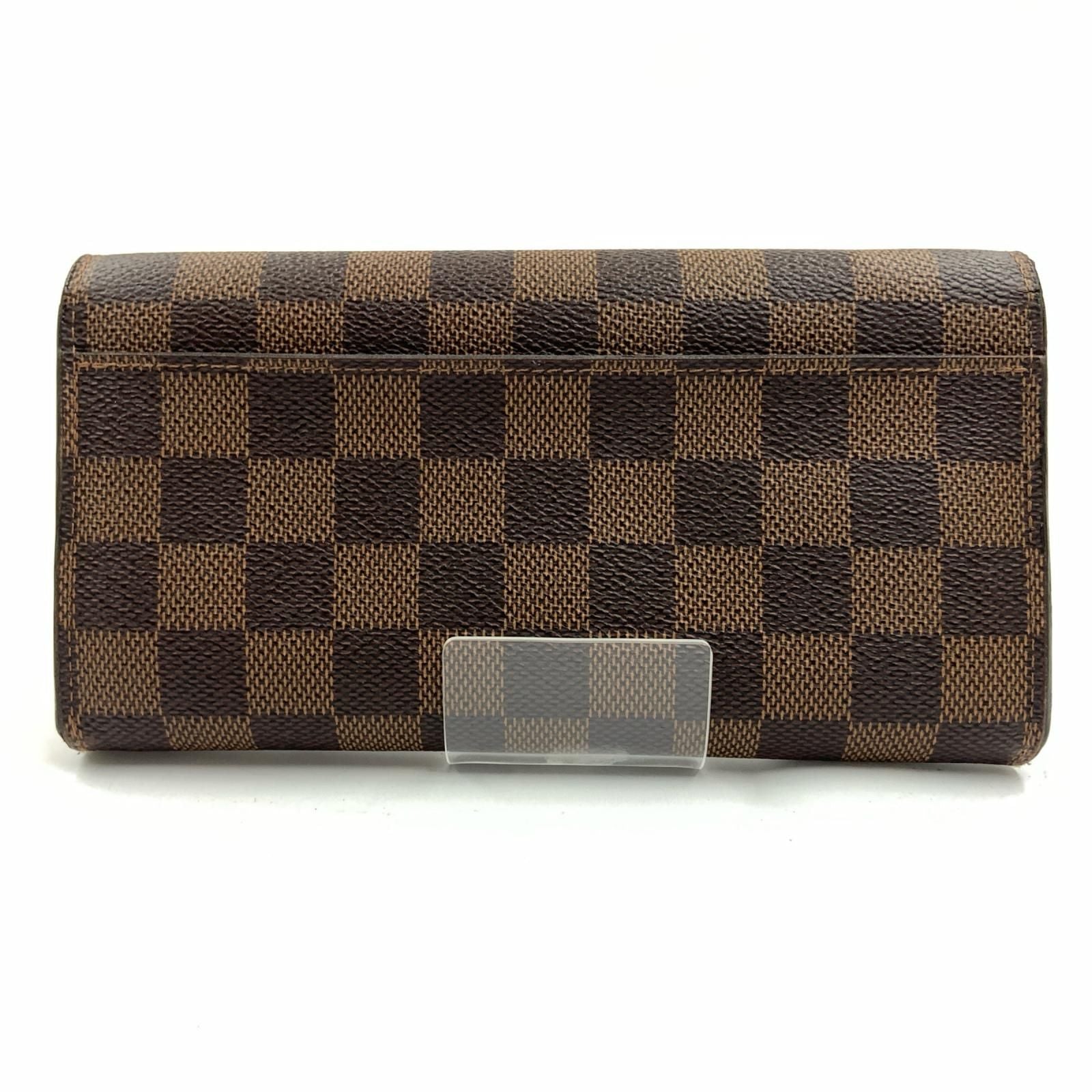 Louis Vuitton Damier Portefeuille Sarah Bifold Wallet Brown — view 3