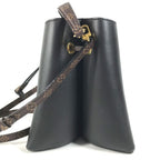 Louis Vuitton Handbag Blue Leather Black — view 3