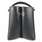 Louis Vuitton Handbag Blue Leather Black — view 2