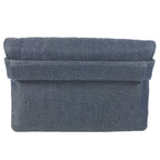 Chanel Clutch 2.55 Logo Choco Bar Denim Blue — view 2