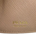 Prada Trifold Wallet Beige Leather — view 5