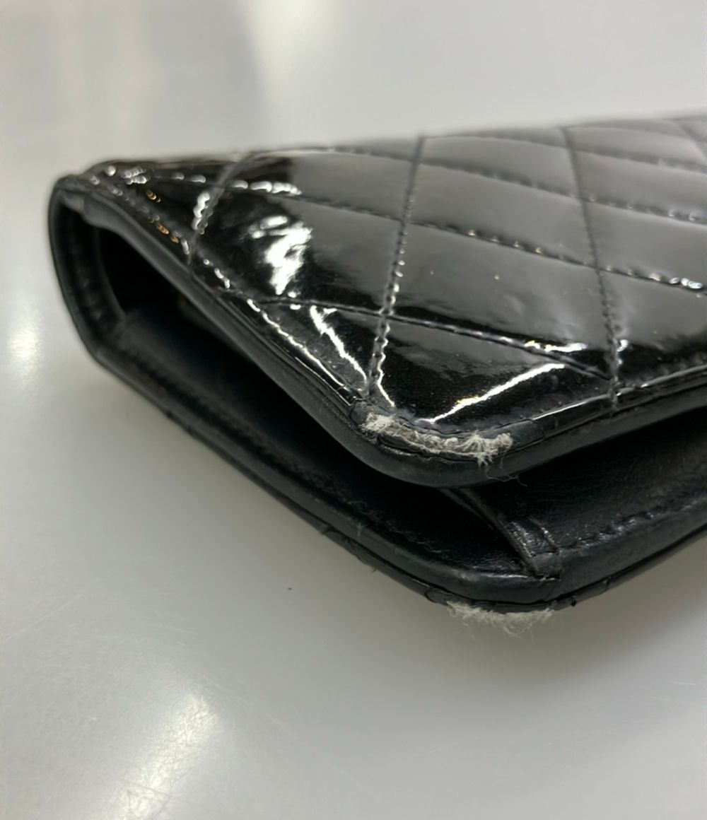 Chanel Bifold Wallet Patent Leather Quilted — view 8
