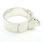 Hermes Bangle Collier de Chien MM Silver Bracelet — view 2