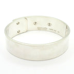 Hermes Bangle Collier de Chien MM Silver Bracelet — view 3