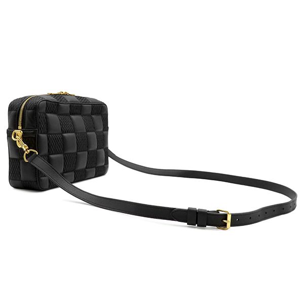 Louis Vuitton Shoulder Bag Troca PM Leather Black Gold — view 2