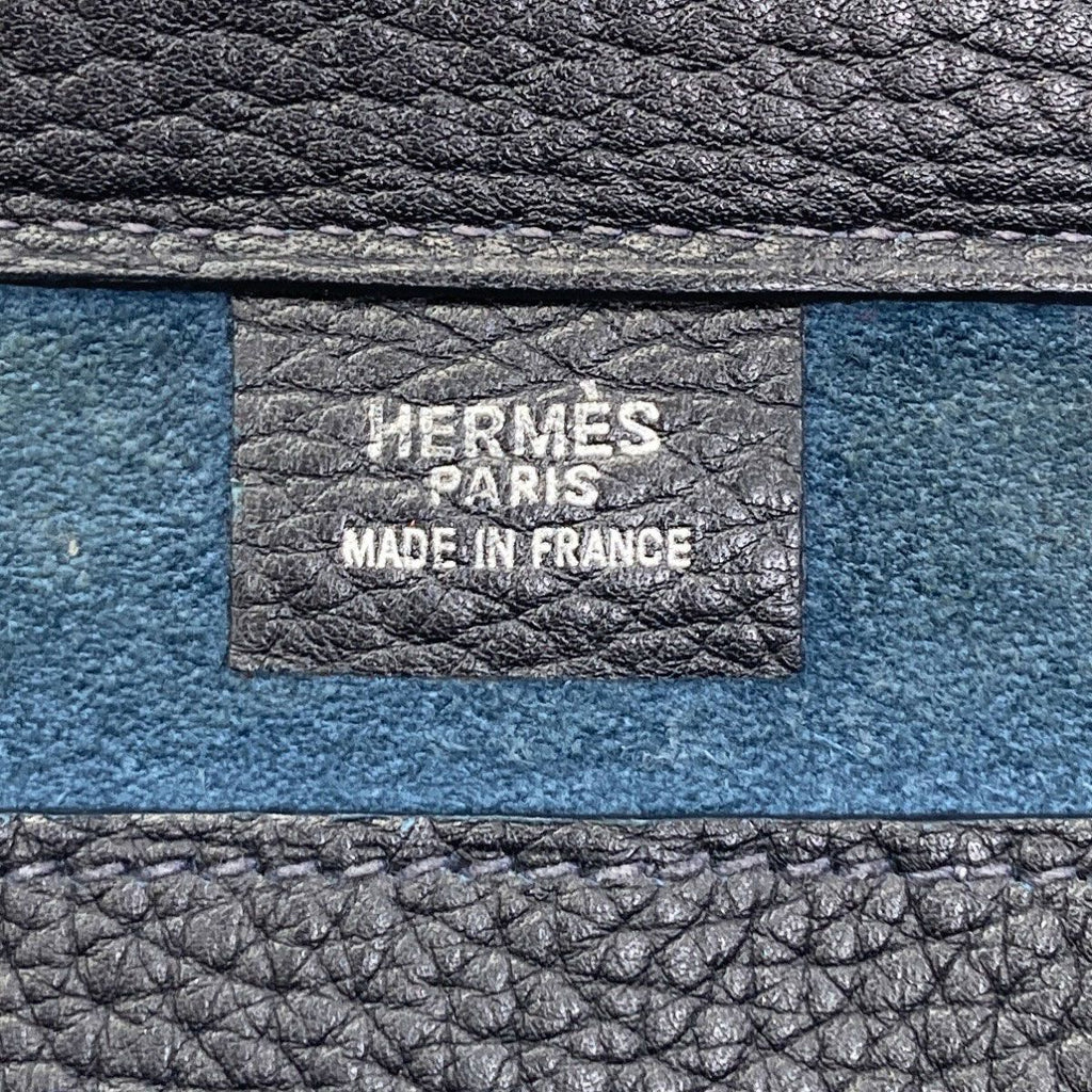 Hermes Cabas 40 Silver Tote Bag Calfskin — view 6