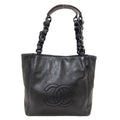 Chanel CC Logo Tote Bag Lambskin