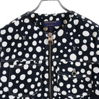Louis Vuitton YK Infinity Dot Zip Up Collarless Jacket Cotton Yayoi Kusama — view 3