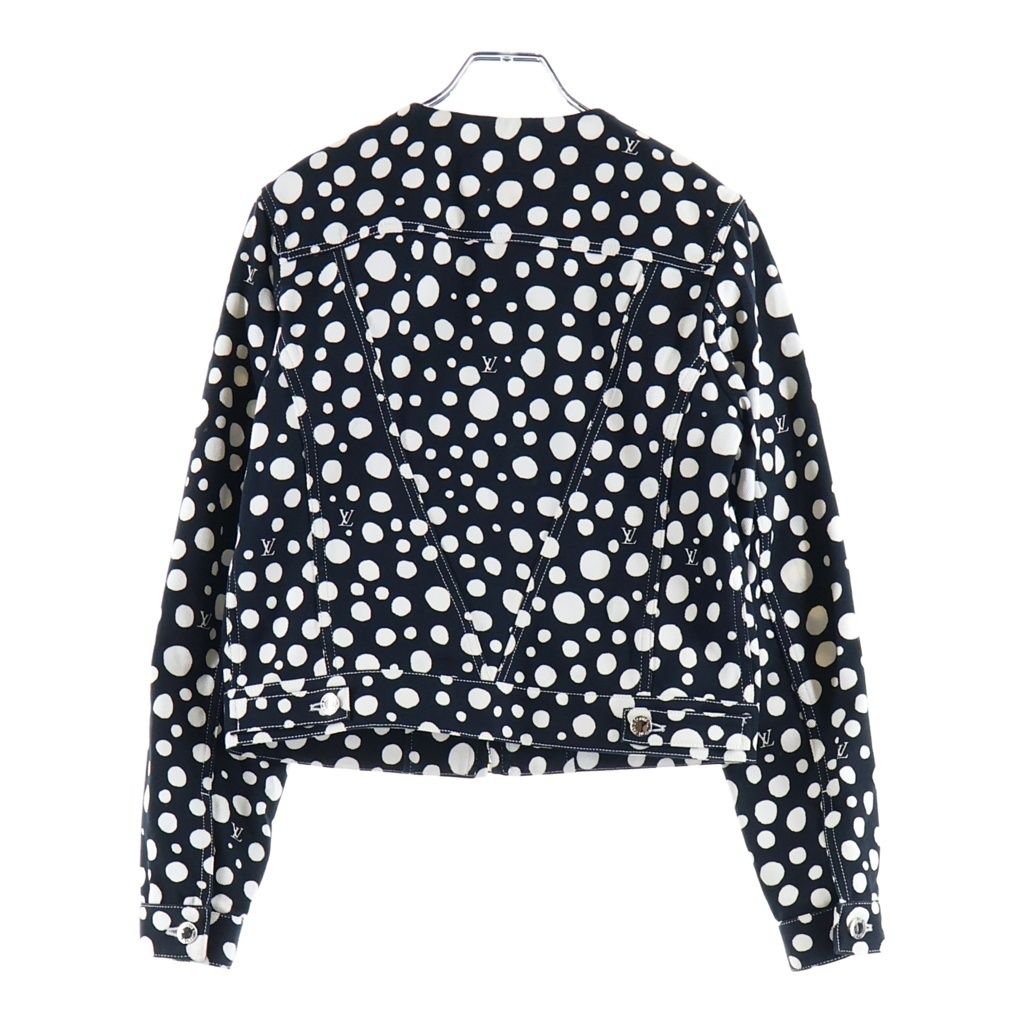 Louis Vuitton YK Infinity Dot Zip Up Collarless Jacket Cotton Yayoi Kusama — view 2