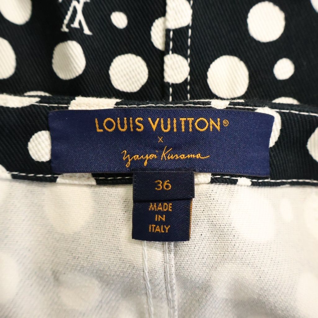 Louis Vuitton YK Infinity Dot Denim All Over Print Skirt Cotton Yayoi Kusama — view 6