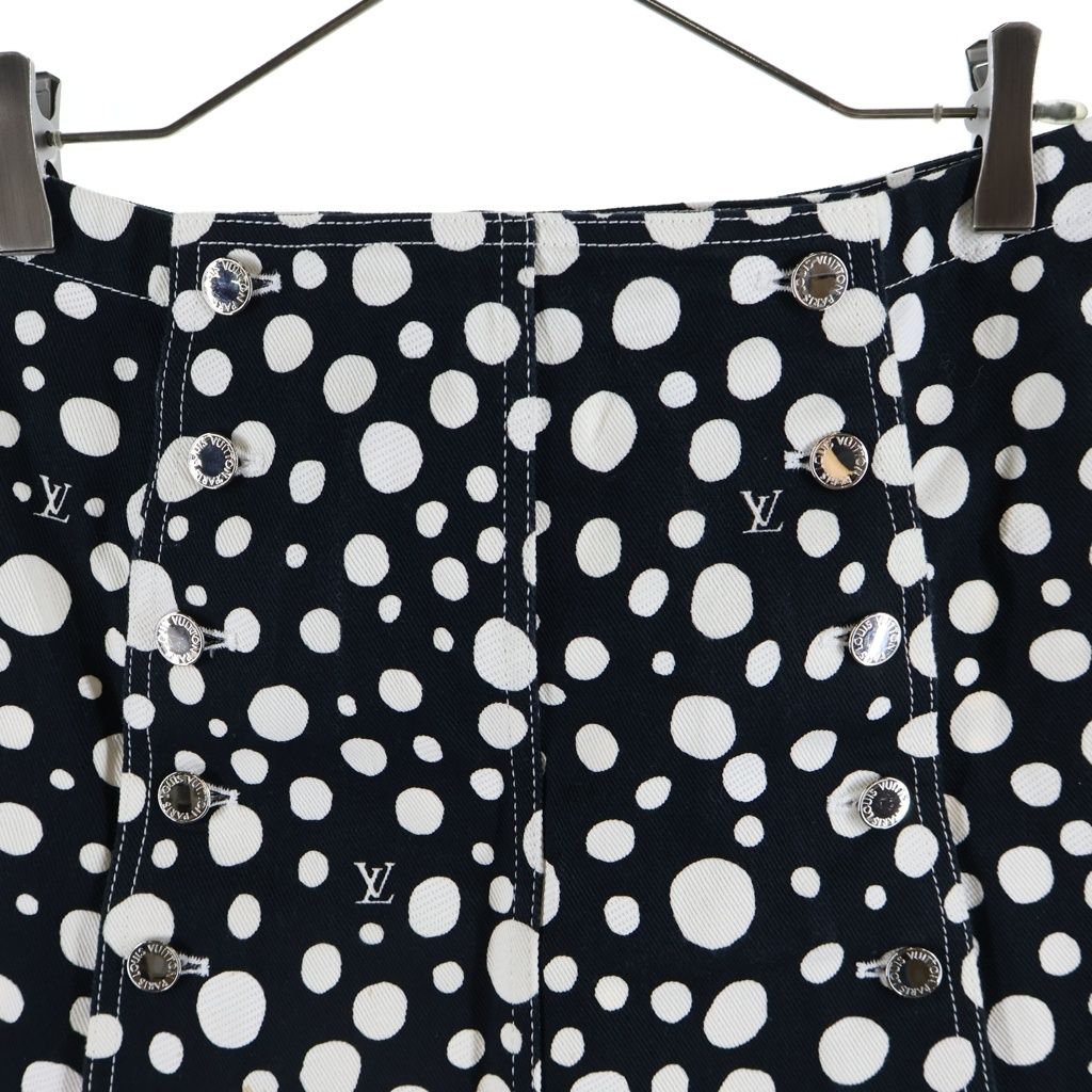 Louis Vuitton YK Infinity Dot Denim All Over Print Skirt Cotton Yayoi Kusama — view 3