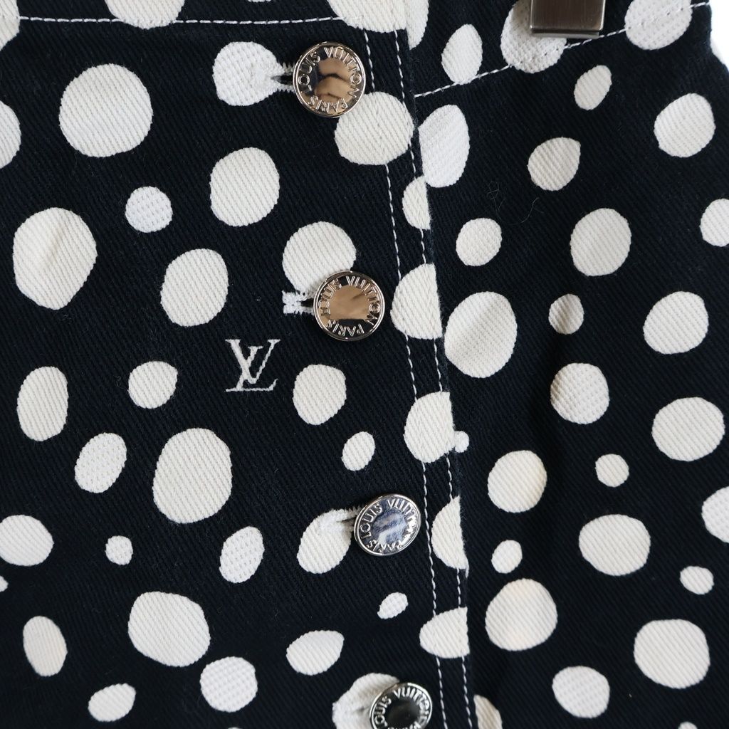 Louis Vuitton YK Infinity Dot Denim All Over Print Skirt Cotton Yayoi Kusama — view 4