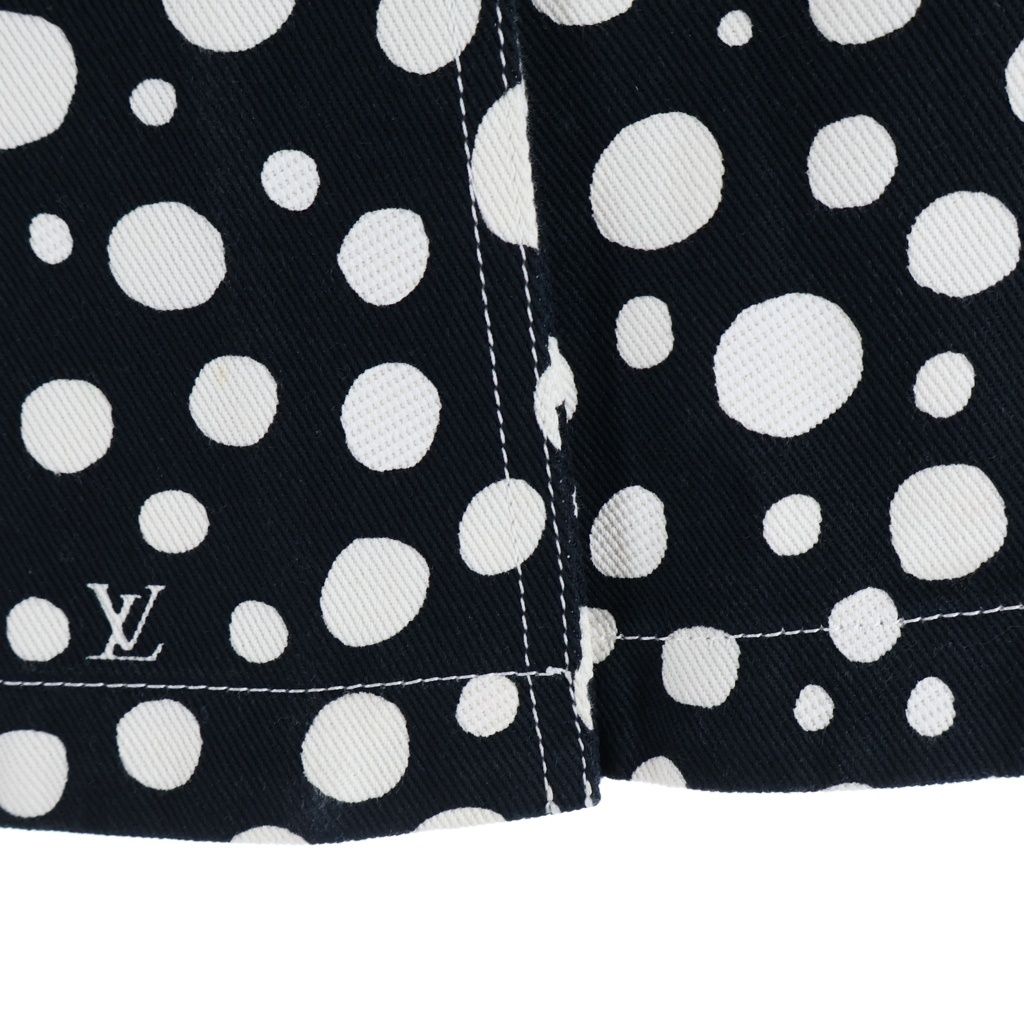 Louis Vuitton YK Infinity Dot Denim All Over Print Skirt Cotton Yayoi Kusama — view 5