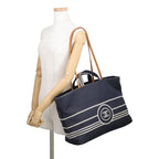 Chanel Tote CC Logo Denim Leather 2-Way Shoulder Bag — view 5