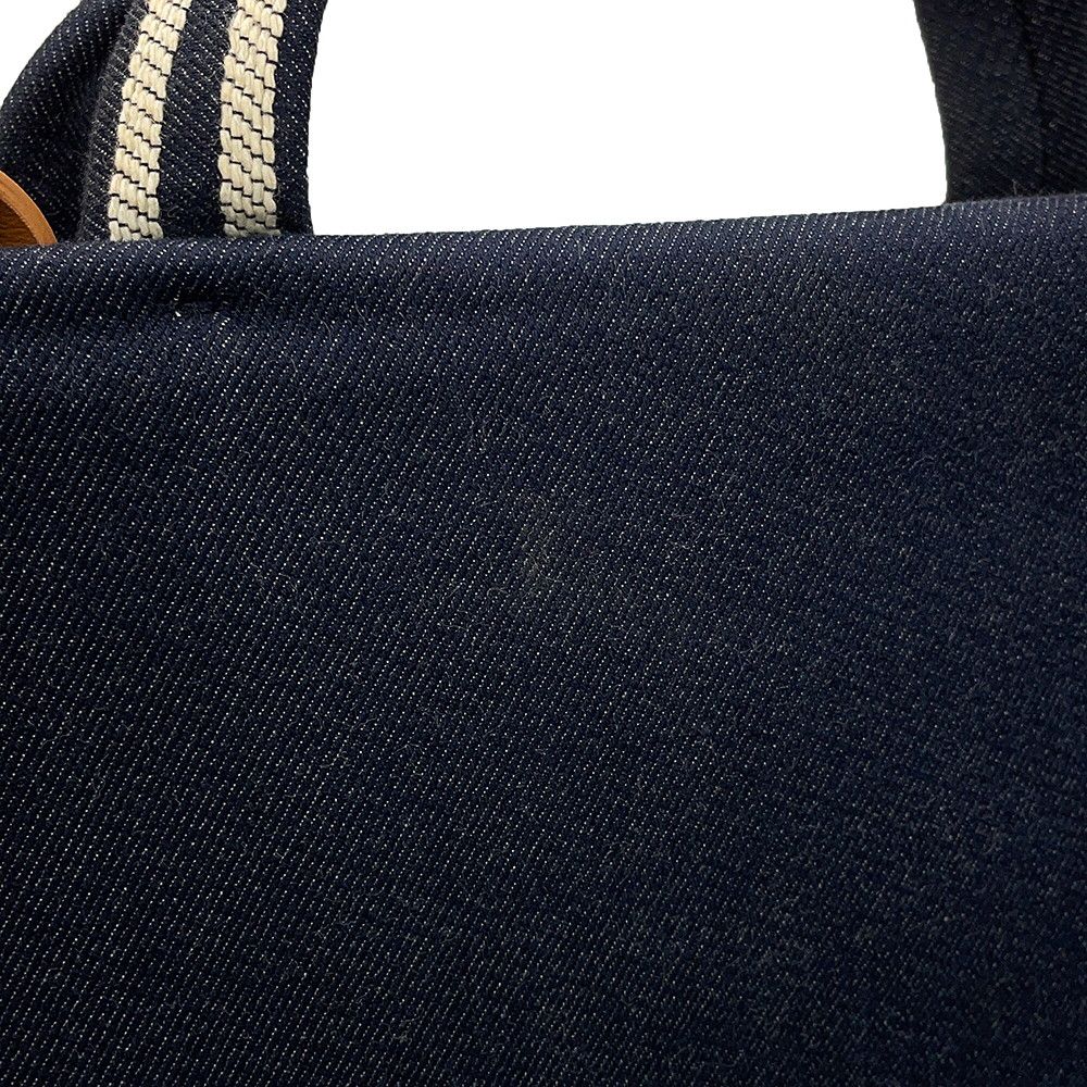 Chanel Tote CC Logo Denim Leather 2-Way Shoulder Bag — view 7