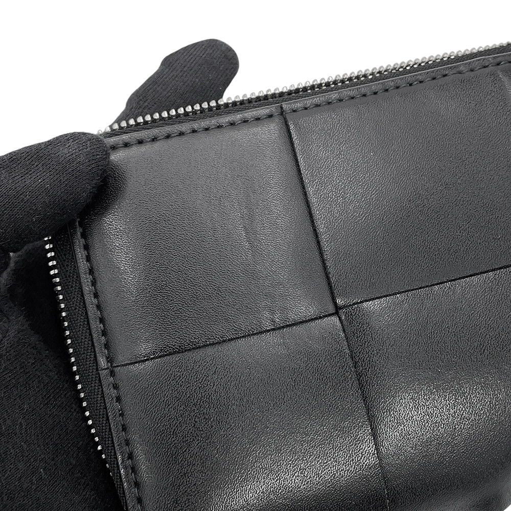 Bottega Veneta Wallet Maxi Intrecciato Cassette Slim Lambskin Black — view 5