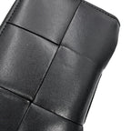 Bottega Veneta Wallet Maxi Intrecciato Cassette Slim Lambskin Black — view 6