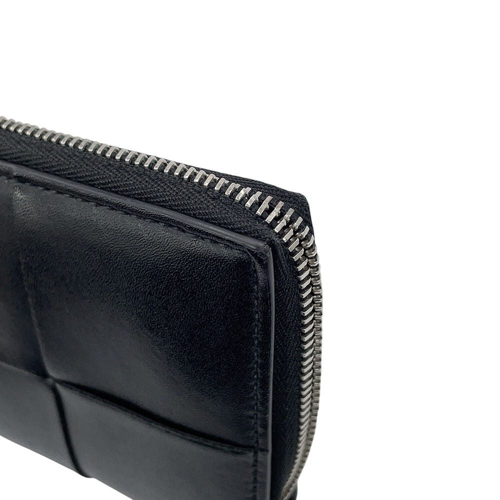 Bottega Veneta Wallet Maxi Intrecciato Cassette Slim Lambskin Black — view 8