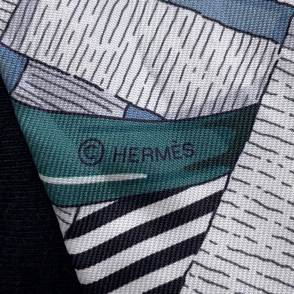 Hermes Scarf Twilly Shiro Schummies Mors a Jouets Chemise Silk Autumn Winter — view 6